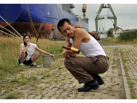 05 HEIMWEH NACH HONG KONG, HAMBURG, GERMANY - The creation about Chinese launders on cargo ships during the 80's by the documentary theatre company DAS LETZE KLEINOD